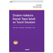 nalm Hakkna Dayal Tapu ptali ve Tescil Davalar Sekin Yaynclk