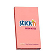 Stckn 76x51 Neon Pembe 100 Yaprak (21162) Gpta