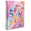 Winx Spiralli Karton Kapak A6 80 Yaprak izgili Defter (3120) Gpta