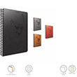 Atatrk Spiralli Deri Sert Kapak Defter 17x24 120 Yaprak izgili (1550) Gpta