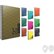 Factory  Spiralli 5 Seperatrl Plastik Kapak 17x24 150 Yaprak 3+2 Defter (1407) Gpta