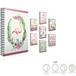 Flamingo Spiralli Sert Kapak 100 Yaprak Kareli 19x26 Defter  (4172) Gpta