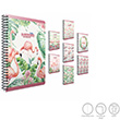 Flamingo Spralli Ofset Plastik Kapak A4 80 Yaprak izgili Defter (4163) Gpta