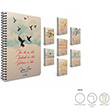 Kular Spiralli Sert Kapak Defter 13x18  120 Yaprak Kareli Standart (6525) Gpta