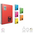 LW S-TYPE 5 Seperatrl Plastik Kapak Defter 17x24 150 Yaprak 4+1 (2063) Gpta
