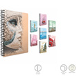 Megapol Spiralli Sert Kapak Defter 17x24 100 Yaprak izgili (3698) Gpta