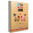 Gpta Love Spiralli Karton Kapak 80 Yaprak A4 Kareli Defter GP.3-6797000-2011