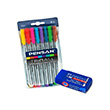 Pensan Trball Tkenmez Kalem Renkli 8 Li Set  ve Mavi Snav Silgisi Faber Castell