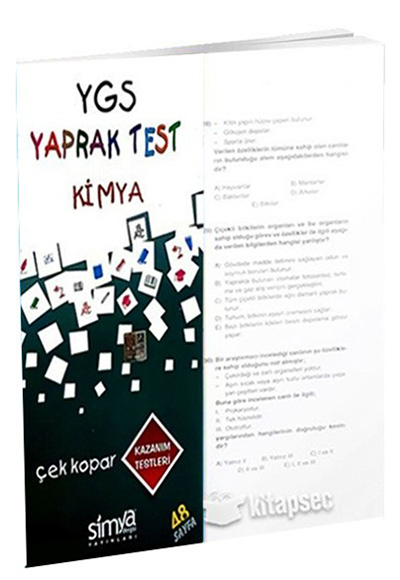 YGS Kimya Yaprak Test Simya Dergisi Yaynlar