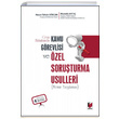 Kamu Grevlisi ve zel Soruturma Usulleri Adalet Yaynevi