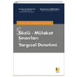 Szl - Mlakat Snavlar ve Yargsal Denetimi Adalet Yaynevi