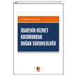 darenin Hizmet Kusurundan Doan Sorumluluu Adalet Yaynevi