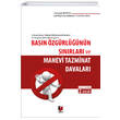 Basn zgrlnn Snrlar ve Manevi Tazminat Davalar Adalet Yaynevi
