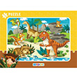 Dinazorlar ereveli Puzzle 72 Para Blue Focus