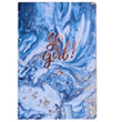 Marble Mavi Go Girl Defter Elas Paper