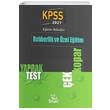 2021 KPSS Eitim Bilimleri Rehberlik ve zel Eitim Yaprak Test Yeni Trend Yaynlar