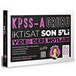 KPSS A ktisat Son 5li Video Ders Notlar Benim Hocam Yaynlar