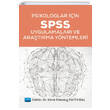 Psikologlar in SPSS Uygulamalar ve Aratrma Yntemleri Nobel Yaynevi