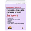 Edinilmi Mallara Katlma Rejimi ve Aile Konutu Bilge Yaynevi