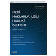 Fikri Haklarla lgili Hukuk lemler Sekin Yaynclk