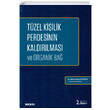 Tzel Kiilik Perdesinin Kaldrlmas ve Organik Ba Sekin Yaynevi