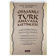 Osmanl Trk Anayasa Metinleri Sava Yaynevi