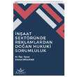 naat Sektrnde Reklamlardan Doan Hukuki Sorumluluk Aristo Yaynevi
