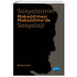 Sosyolojinin Mukaddimesi Mukaddimede Sosyoloji Nobel Yaynevi