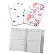 Watercolor Balloons and Stars Weekly Planner Notebook Pelikan Yaynevi