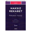 Haksz Rekabet ve Rekabet Yasa Sekin Yaynevi