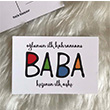 Baba Kartpostal 1 KP78 Book Tasarm