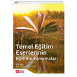 Temel Eitim Eserlerinin Eitime Yansmalar Pegem Yaynlar