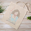 Kitap Okuyan Kadnlar Bez anta B19 Book Tasarm