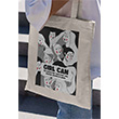Girl Can Kadn Yapabilir Bez anta (B182) Book Tasarm