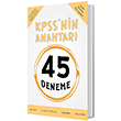 2021 KPSS`nin Anahtar 45 Deneme Anahtar Kitap
