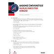 Akdeniz niversitesi Hukuk Fakltesi Dergisi Cilt:8 Say:2 Aralk 2018 Sekin Yaynlar