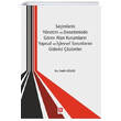 Seimlerin Ynetim ve Denetiminde Grev Alan Kurumlarn Yapsal ve levsel Sorunlarn Giderici zmler Ekin Yaynlar