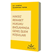 Haksz Rekabet Hukuku Balamnda Genel lem Koullar Aristo Hukuk Yaynlar