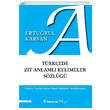 Trkede Zt Anlaml Kelimeler Szl nklap Kitabevi