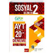 AYT Sosyal Bilimler 2 Up 20 x 40 Deneme ap Yaynlar -hasarl