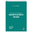 ilerin Yllk cretli zin Hakk Adalet Yaynevi