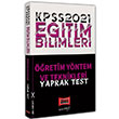 2021 KPSS Eitim Bilimleri retim Yntem ve Teknikleri Yaprak Test Yarg Yaynlar