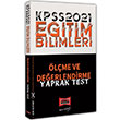 2021 KPSS Eitim Bilimleri lme ve Deerlendirme Yaprak Test Yarg Yaynlar