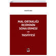 Mal Ortakl Rejiminin Sona Ermesi ve Tasfiyesi Adalet Yaynevi