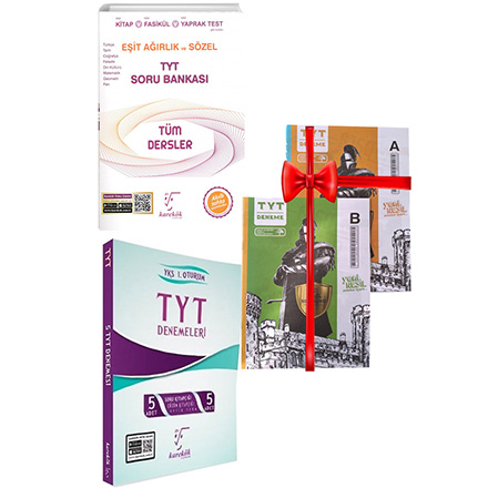 TYT Eit Arlk-Szel Tm Dersler Soru Bankas ve 5 li Deneme Seti  Deneme Snav HEDYEL Karekk Yaynlar