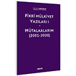 Fikri Mlkiyet Yazlar 1 Mtalaalarm 2001-2020 Do. Dr. Cahit Suluk Sekin Yaynclk