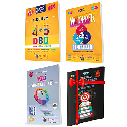 LGS 3 l Denemeler 12 li Denemeler ve Dnem Bitirme Denemeleri Seti Deneme Snav HEDYEL Limit Yaynlar