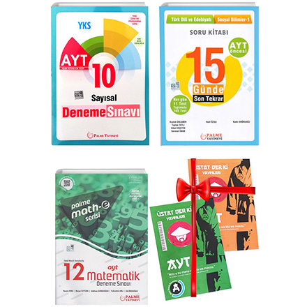 AYT Saysal Deneme snav 12 li Matematik Deneme Snav ve 15 Gnde Son Tekrar Seti Deneme Snav HEDYEL Palme Yaynevi