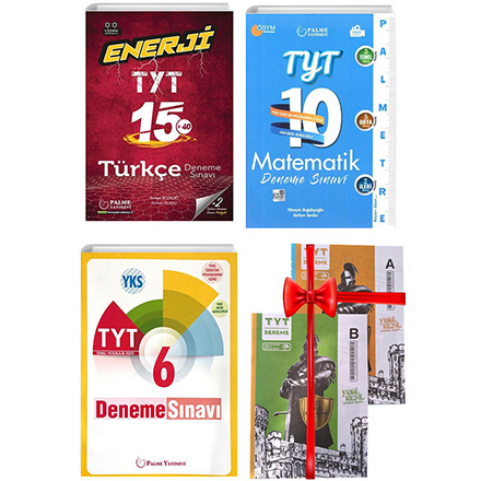 TYT 10 lu Matematik Deneme Snav 15 li Trke Deneme Snav ve 6 l Deneme Snav Seti Deneme Snav HEDYEL Palme Yaynevi
