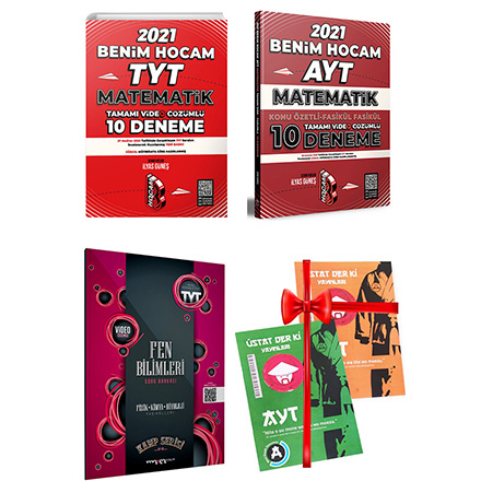 TYT AYT Matematik Deneme Snav ve Fen Bilimleri Soru Bankas Seti Deneme Snav HEDYEL Benim Hocam Yaynlar